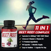 Beet Root Capsules  4600mg Herbal Equivalent  11in1 Powerful Blend of Olive Leaf Garlic Turmeric  Supports Healthy Blood Pressure Digestive Immune System  3 Months Supply