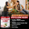Psyllium Husk Capsules  2850Mg Herbal Equivalent  Fenugreek Turmeric Ginger  Supports Digestive Health And Regularity  120 Capsules