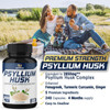 Premium Psyllium Husk Capsules 2850mg  4 Months Supply  Fenugreek Turmeric Ginger  Supports Digestive Health and Regularity  240 Capsules