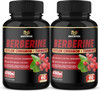 2 Packs Berberine Supplement 4700mg Plus Ceylon Cinnamon Turmeric  120 Capsules  Supports Immune Function  Berberine HCl Supplement Pills  4 Months Supply