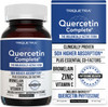 Quercetin Complete 50X Higher Absorption  Plus Bromelain Zinc  Vitamin C  Clinically Proven Next Generation Quercetin Phytosome  Vegan NonGMO Made in USA 60 Capsules