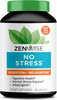 Zenwise No Stress Probiotics Digestion and Stress Relief Ashwagandha Magnesium Probiotics and Vitamin D for Brain Focus Constipation Bloating and Mood Relaxation Plus Immune Support 60 CT