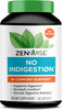 Zenwise No Indigestion  Indigestion Relief with Digestive Enzymes Apple Cider Vinegar Ginger and Peppermint for Gut Health Constipation and Bloating Vegan Fiber Supplement Women and Men