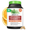 Zenwise Vitamin C Liposomal Ascorbic Acid 1500 MG of Organic Highly Bio Available Vitamin C for Immune Health Natural Energy Boost and Skin Care Support 3 Month Supply 180 Capsules