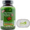 Irwin Naturals Dual Action Fat Burner Red Supplement With Nitric Oxide Booster - 75 Liquid Soft-Gels - Bundle With A Pill Case