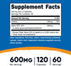 Nutricost Alpha GPC 300mg, 120 Vegetarian Capsules - Non-GMO and Gluten Free, 600mg per Serving