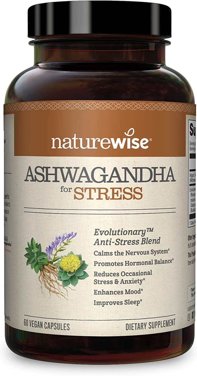 Which Is Better For Anxiety Ashwagandha Or Gaba NatureWise Ashwagandha for Stress Adaptation Anxiety Relief Calming