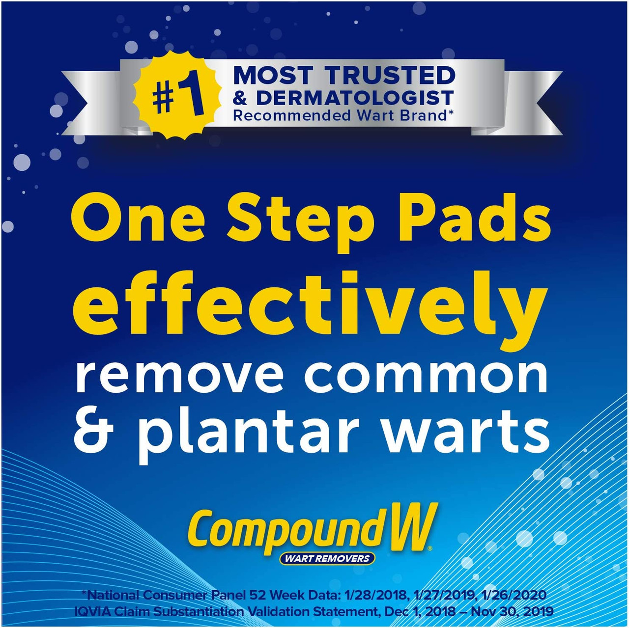Compound W Dual Power 2-in-1 Wart Treatment Kit and One Step Pads (14 Count)
