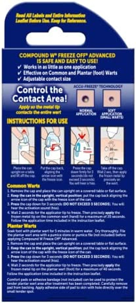 Compound W Freeze Off Advanced Wart Removal System - 15 Treatments 