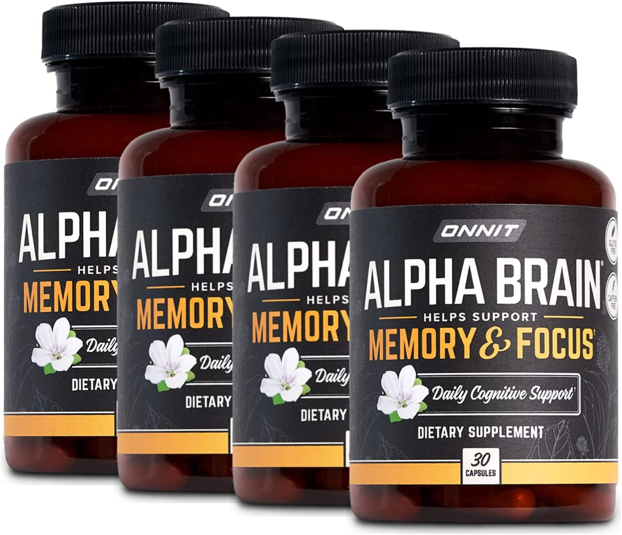 Bcuelov Brain Supplement 120ct - Memory, Focus & Energy Nootropic Capsules