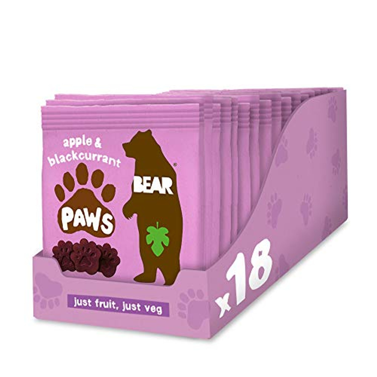 Bear Fruit Paws Jungle Apple & Blackcurrant Multipack - 5 x 20g