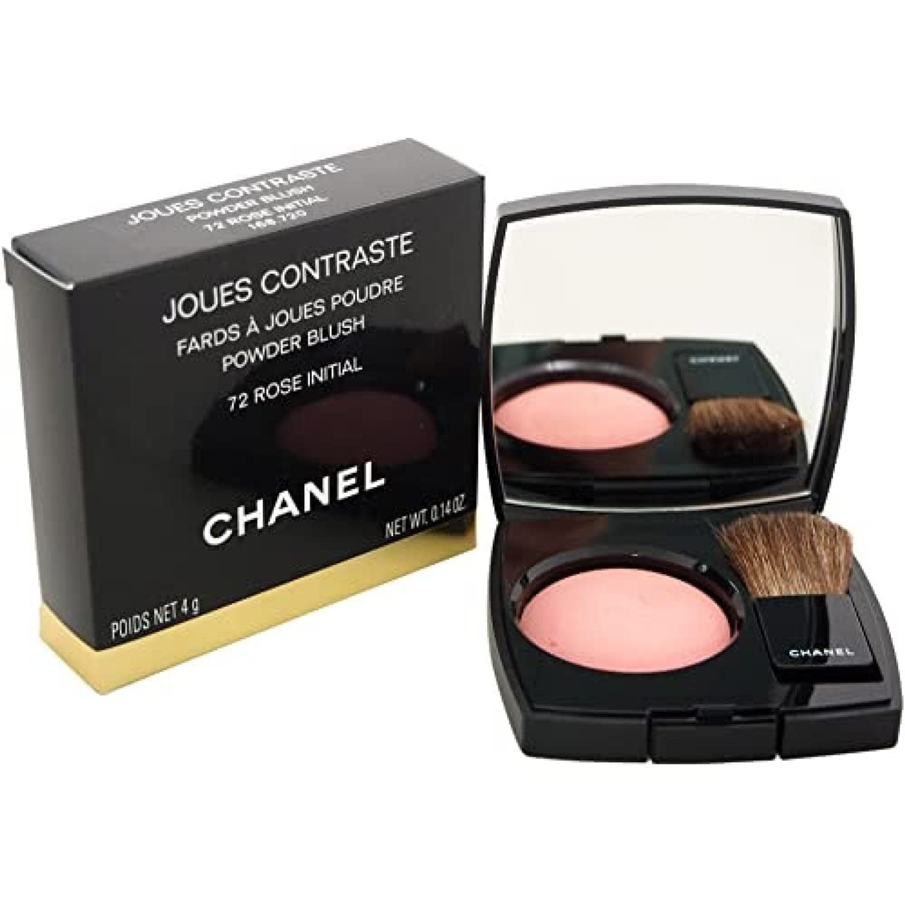 Chanel Joues Contraste Powder Blush No. 72 Rose Initial for Women Blush  0.18 Ounce