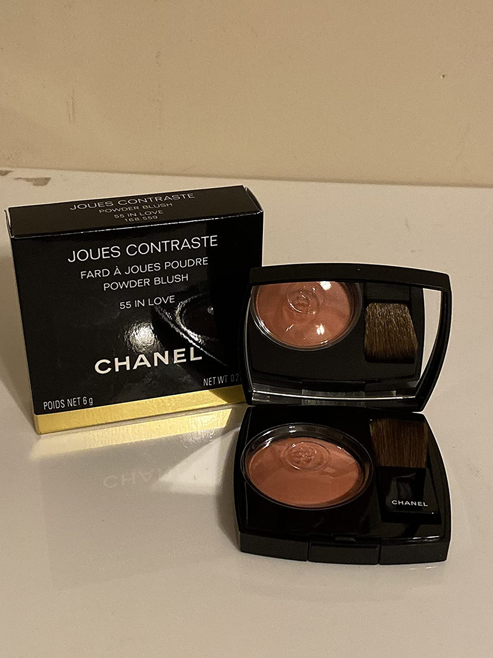 blush Chanel powder CONTRASTE 4gr in JOUES 55 love