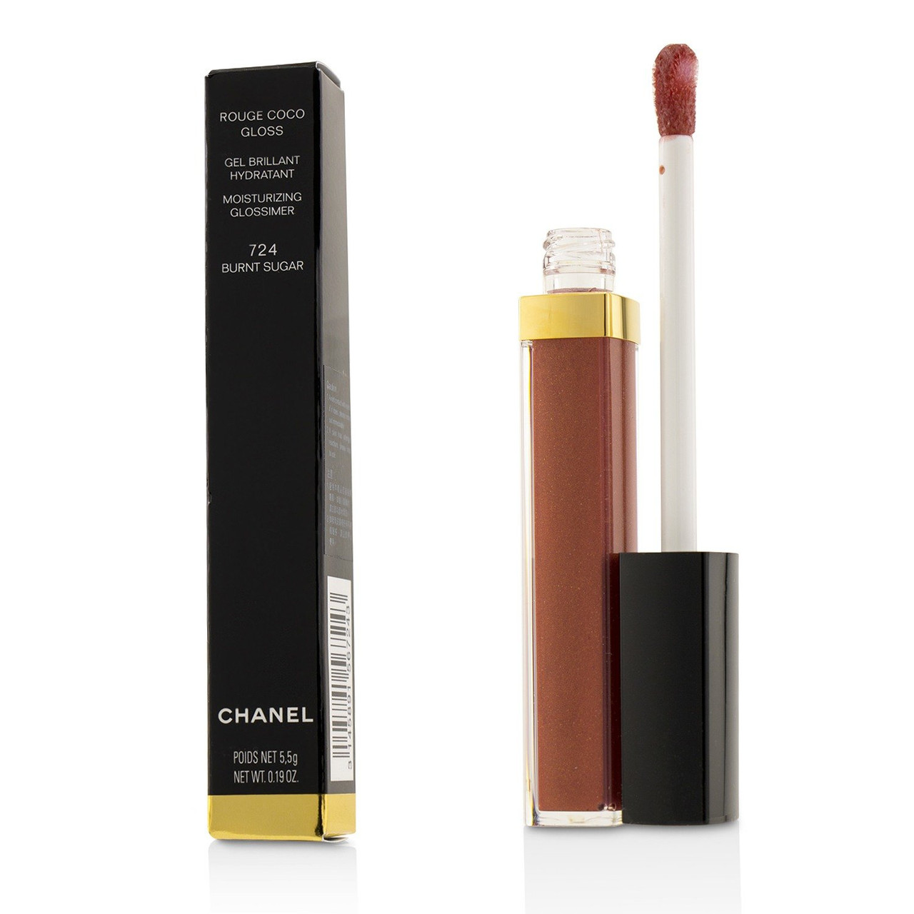 CHANEL Rouge Coco Gloss Moisturizing Glossimer, Bourgeoisie, 0.19 Oz