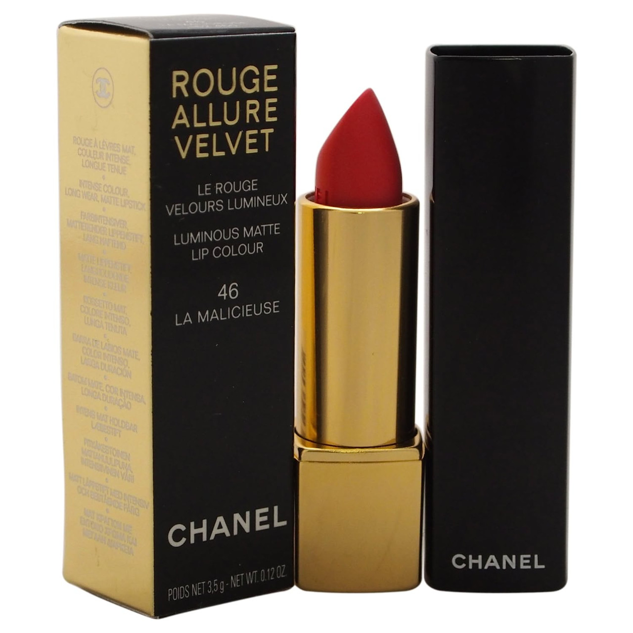 Chanel Rouge Allure Velvet Lipstick La Malicieuse 46