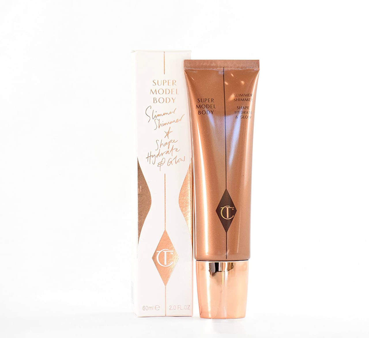  Exclusive New Supermodel Body Slimmer Shimmer: Shape, Hydrate  & Glow 60ML - Charlotte Tilbury : Beauty & Personal Care