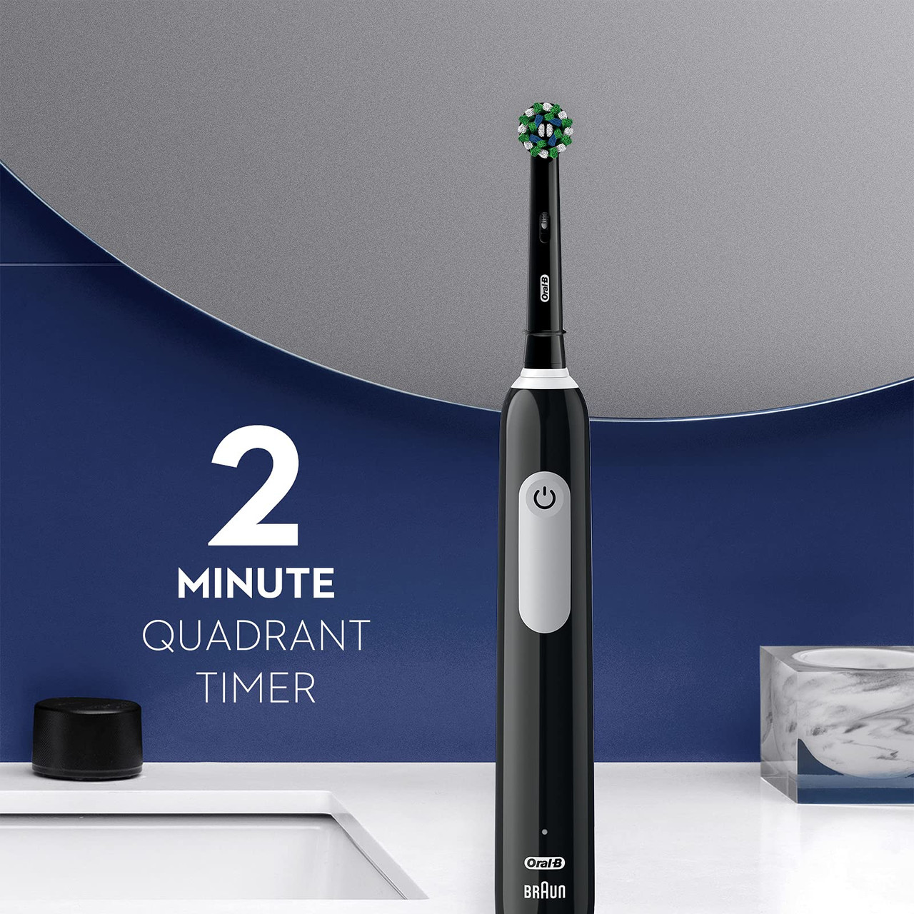 OralB Pro 1000 CrossAction Electric Toothbrush Black | Buy at