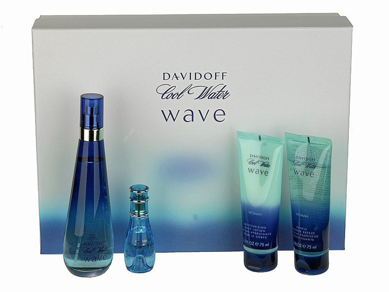 Cool Water Wave By Davidoff For Women. Setedt Spray 3.4 OZ Body