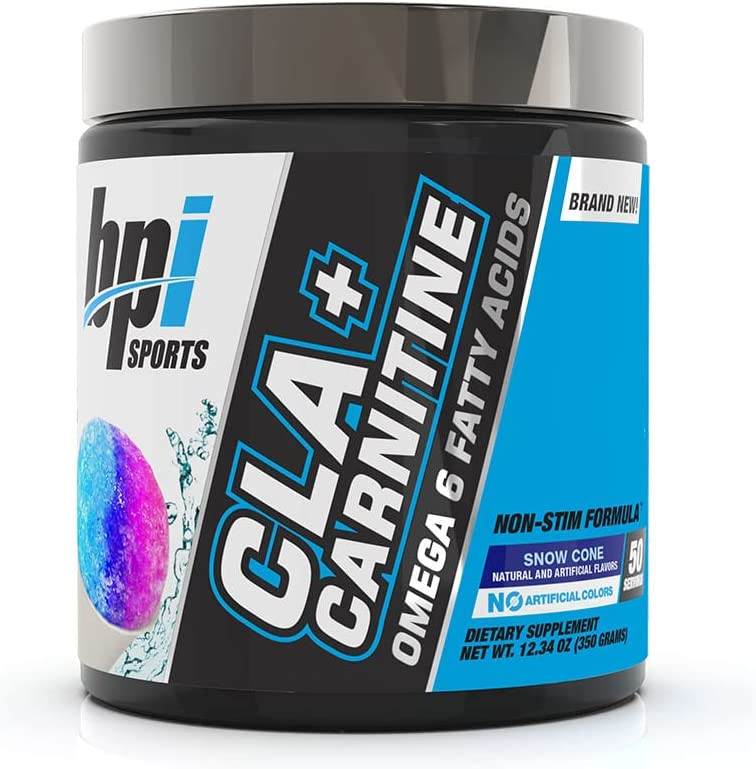 BPI Sports CLA + Carnitine Conjugated Linoleic Acid Weight Loss Formula  Metabolism, Performance, Lean Muscle Caffeine