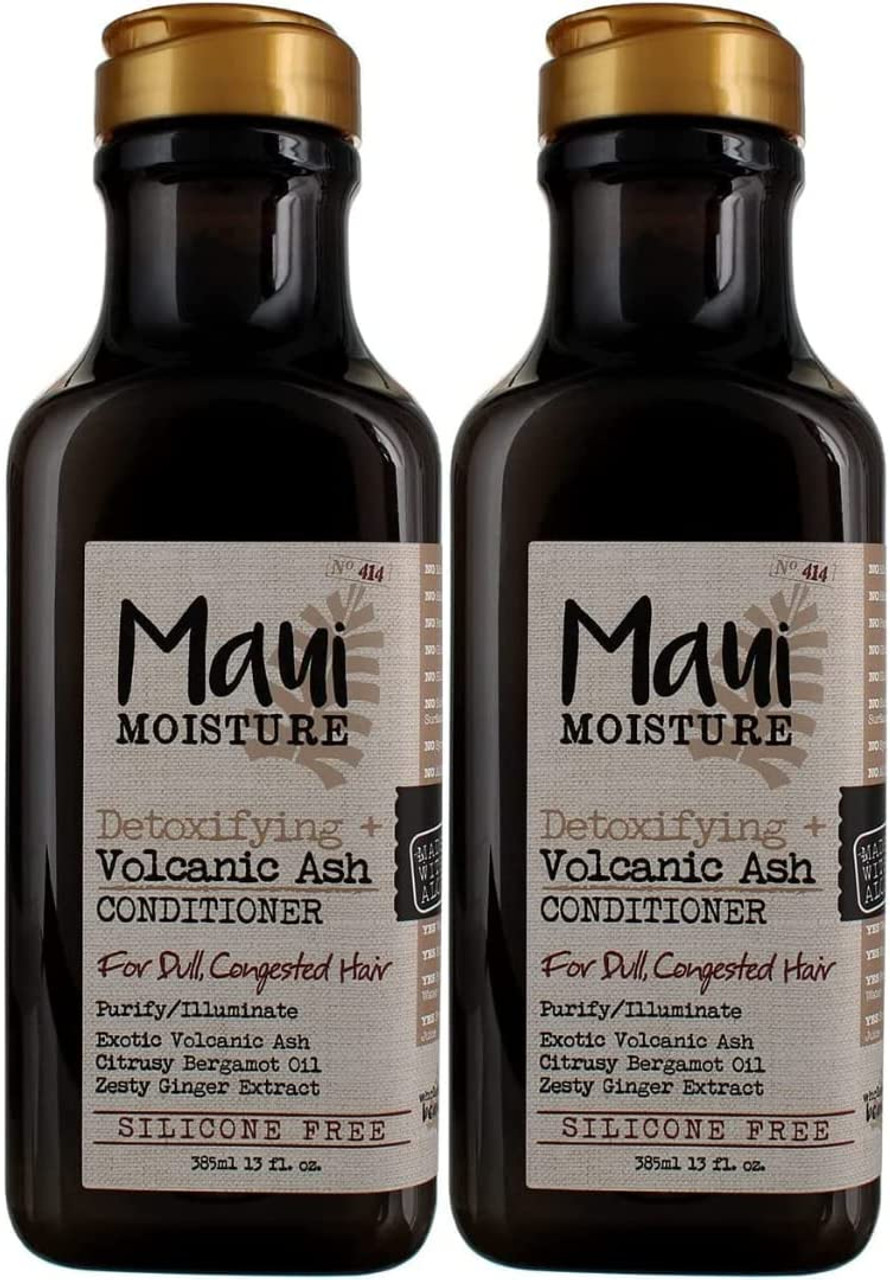 Maui Moisture Conditioner Volcanic Ash Ounce (385ml) (2 Pack)