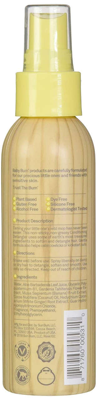 Baby Bum Shampoo & Wash Tear Free Foaming Soap for Sensitive Skin with  Nourishing Coconut Oil Banana Coconut Scent Gluten Free & Vegan 12 fl oz 12  Fl Oz (Pack of 1) Banana Coconut