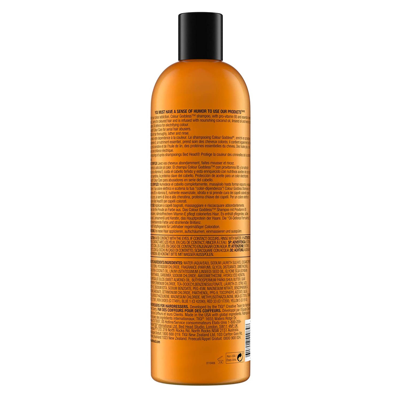 TIGI Colour Goddess Duo - Shampoo 400ml & Conditioner 200ml Für Kräftige Farben