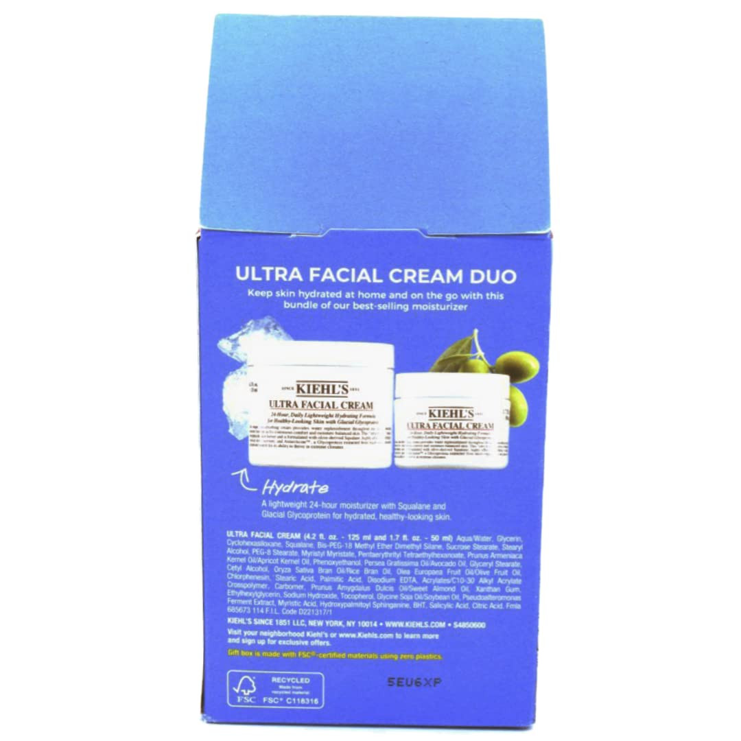 KIEHL’S ULTRA FACIAL CREAM 2個セット Kiehls Ultra Facial Cream Duo Set 4.2 oz/ 125 mL 1.7 oz/ 50 mL