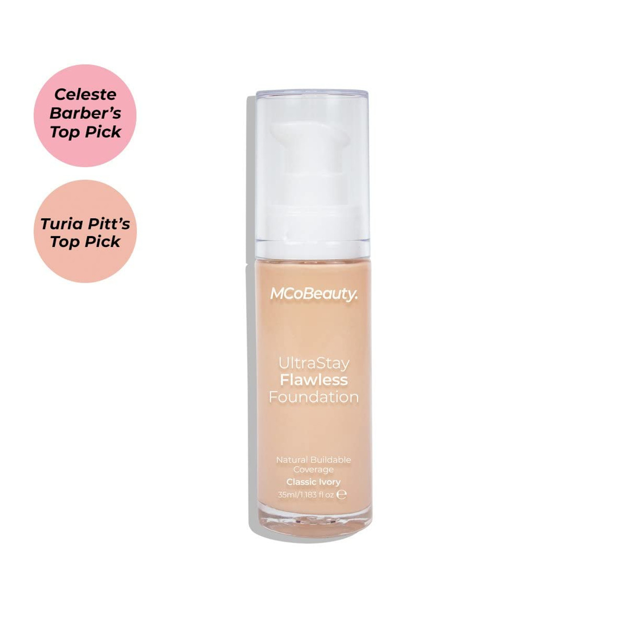 MCoBeauty Ultrastay Flawless Foundation - Corrects Skin Tone And Blurs  Imperfections - Lightweight, Buildable Coverage - Hydrates And Nourishes 