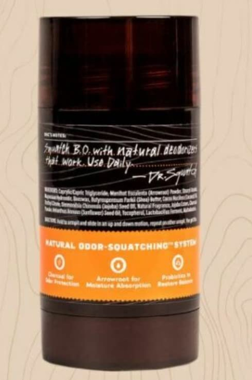 Dr. Squatch Deodorant, Alpine Sage, 2.65 oz Ingredients and Reviews