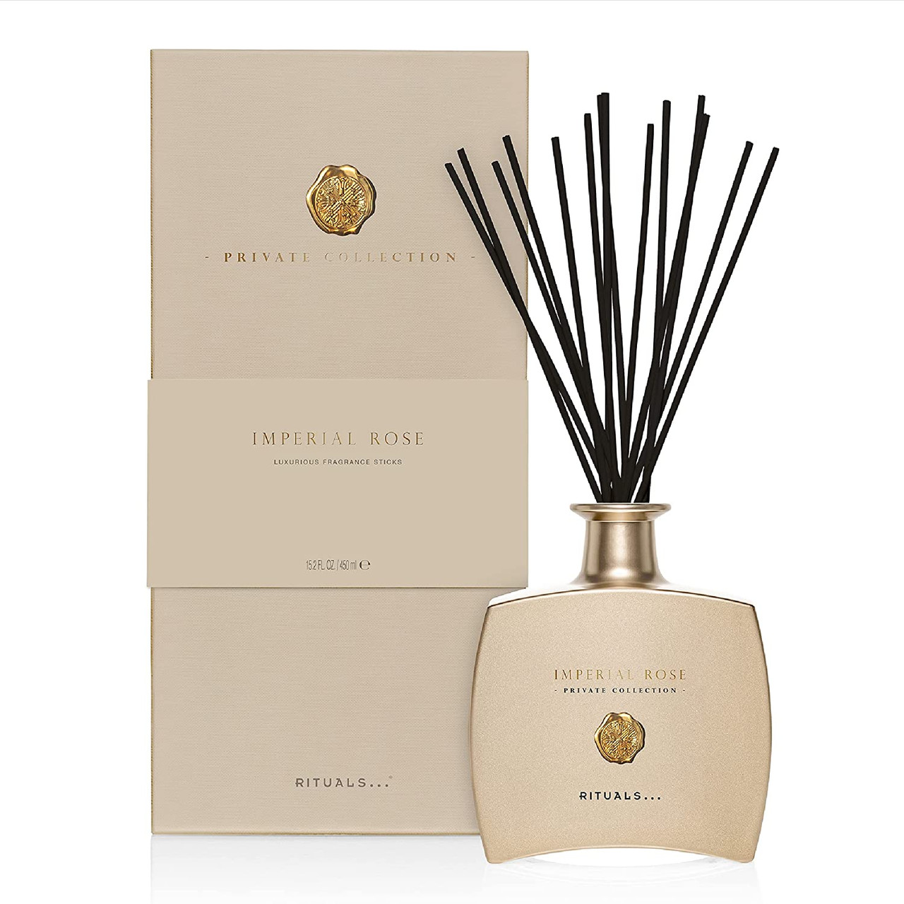 RITUALS Imperial Rose Luxury Oil Reed Diffuser Set - Fragrance Sticks with  Rose Oil & Green Tea 