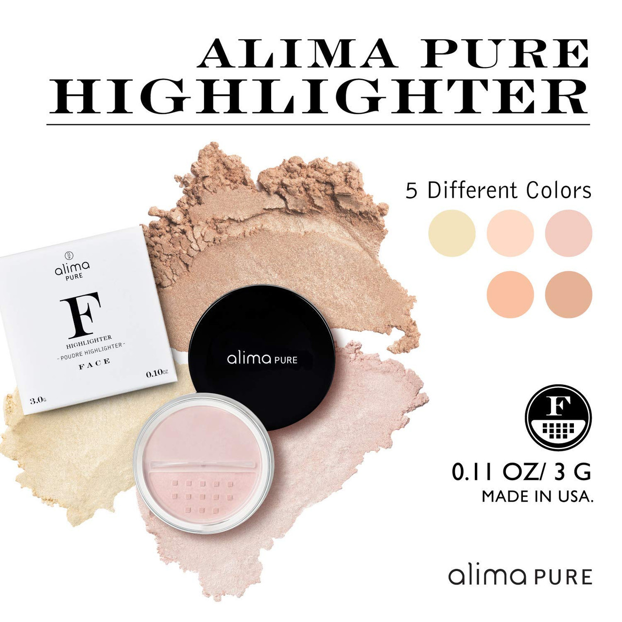 Alima Pure Highlighter - Loose Mineral Powder - Face Makeup | Lumina