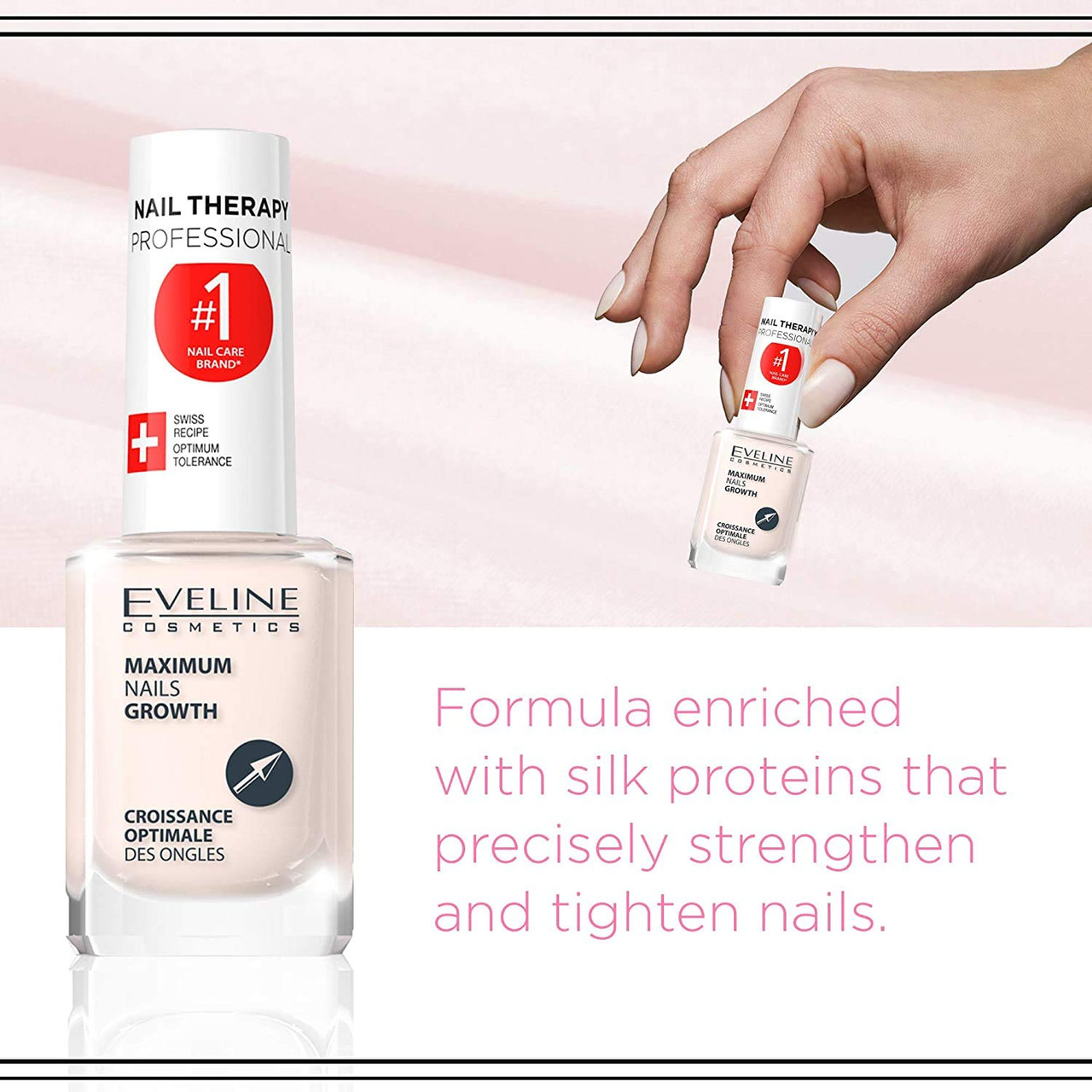 Eveline Glicerini moisturizing hand and nail cream with almond oil 100ml -  يوشوب Ushop