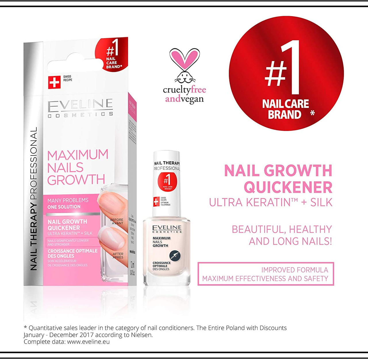 Eveline Cosmetics Nail Therapy Diamond Nail Hardener Conditioner - INCI  Beauty