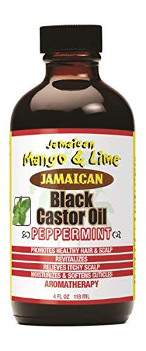 Huile De Ricin Noir Jamaican Mango & Lime - Mélange Mangue Papaye - 118 Ml - Végan