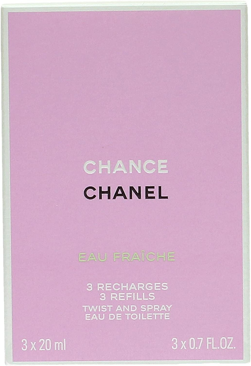 Chanel Chance Eau Fraiche Twist & Spray Eau De Toilette Refill 3x20ml