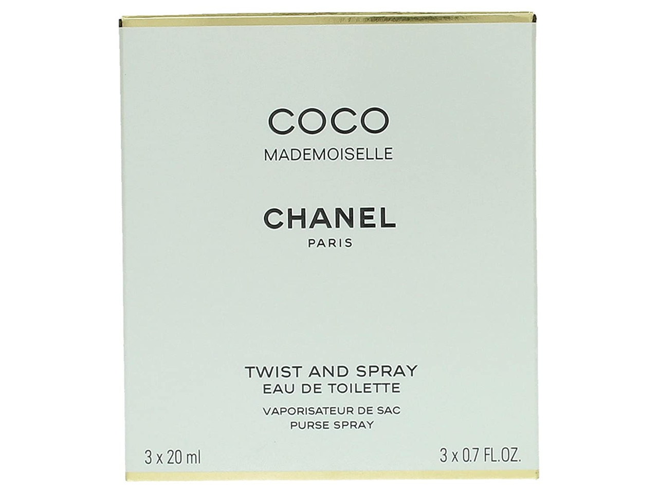 Coco Mademoiselle by Chanel for Women, Set (Eau De Toilette Spray 0.7 Ounce, Two Eau De Toilette Refills, 0.7 Ounce Each)