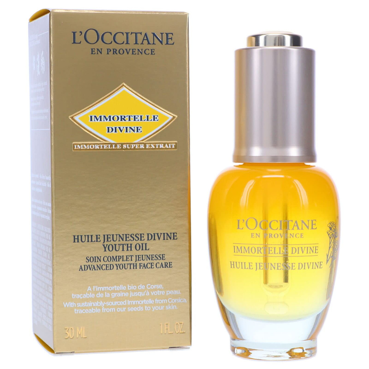 LOccitane Immortelle Divine Youth Oil For Unisex 1 oz Oil