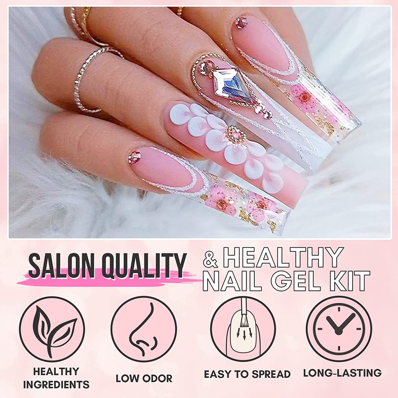 Amazon.com : Jelly Gel Nail Polish Transparent Gel Polish Translucent Gel  Nail Polish Jelly Summer Pink NeonGel Polish Sheer Gel Polish Sunshine  Color Changing Soak off Nail Art : Beauty & Personal