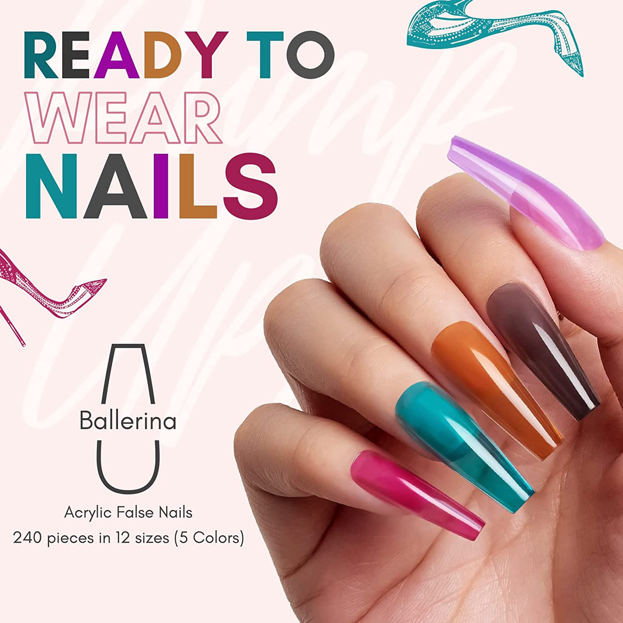 Artificial Nail Set, Color : Mix at Rs 115 / Piece in Mumbai | Cherry Cosmo
