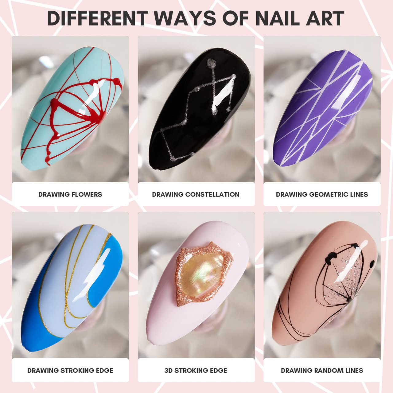 How to draw hearts, no nail art tools needed ♥️ #nailart #nailinspo #n... |  bobby pin nail art | TikTok