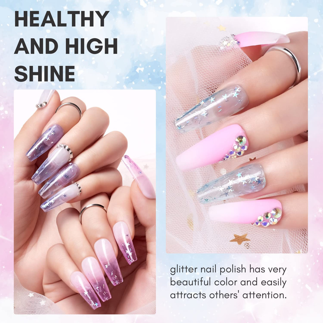 Get Trendy with Pink Contour Curves and Silver Glitter Nail Art Design –  shopsawyerandscout