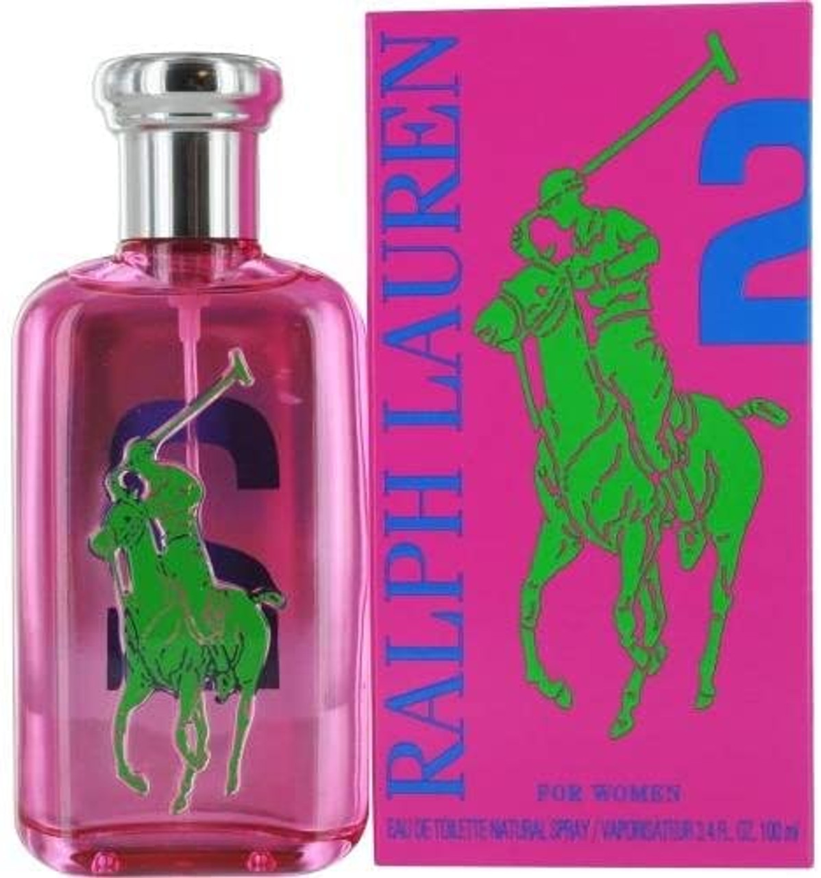Polo Big Pony #2 Pink Women by Ralph Lauren Eau De Toilette 3.3 oz Spray