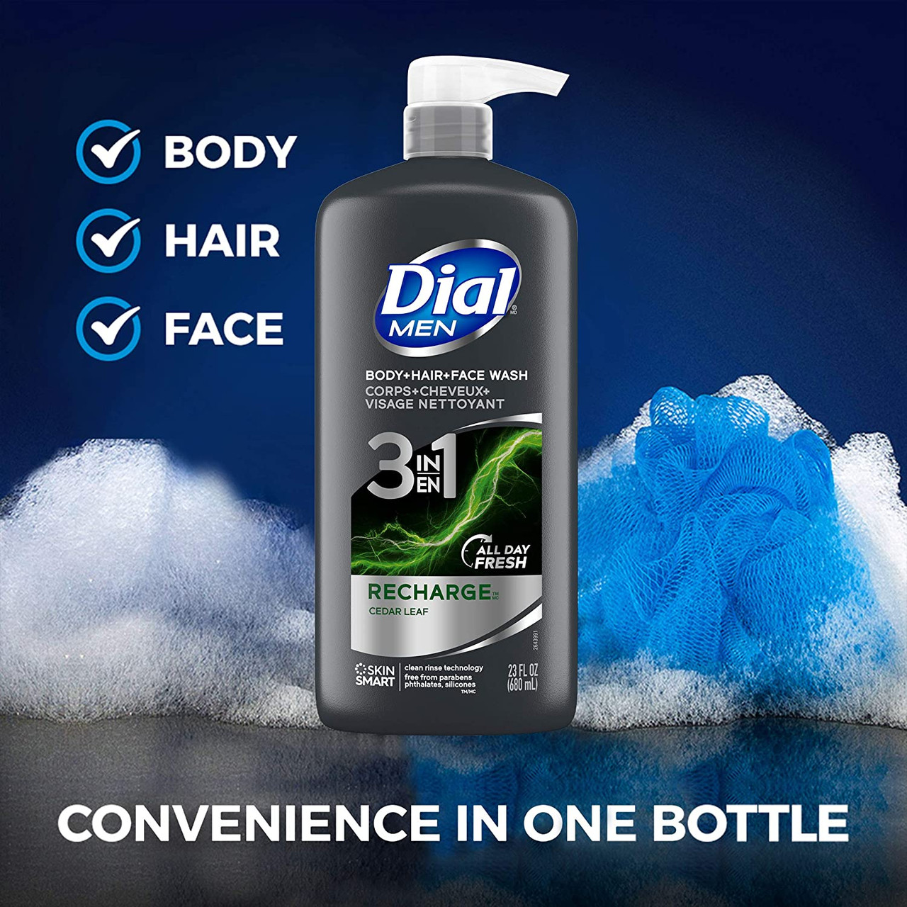 Dial For Men Body Wash, Infinite Fresh, 16 Oz