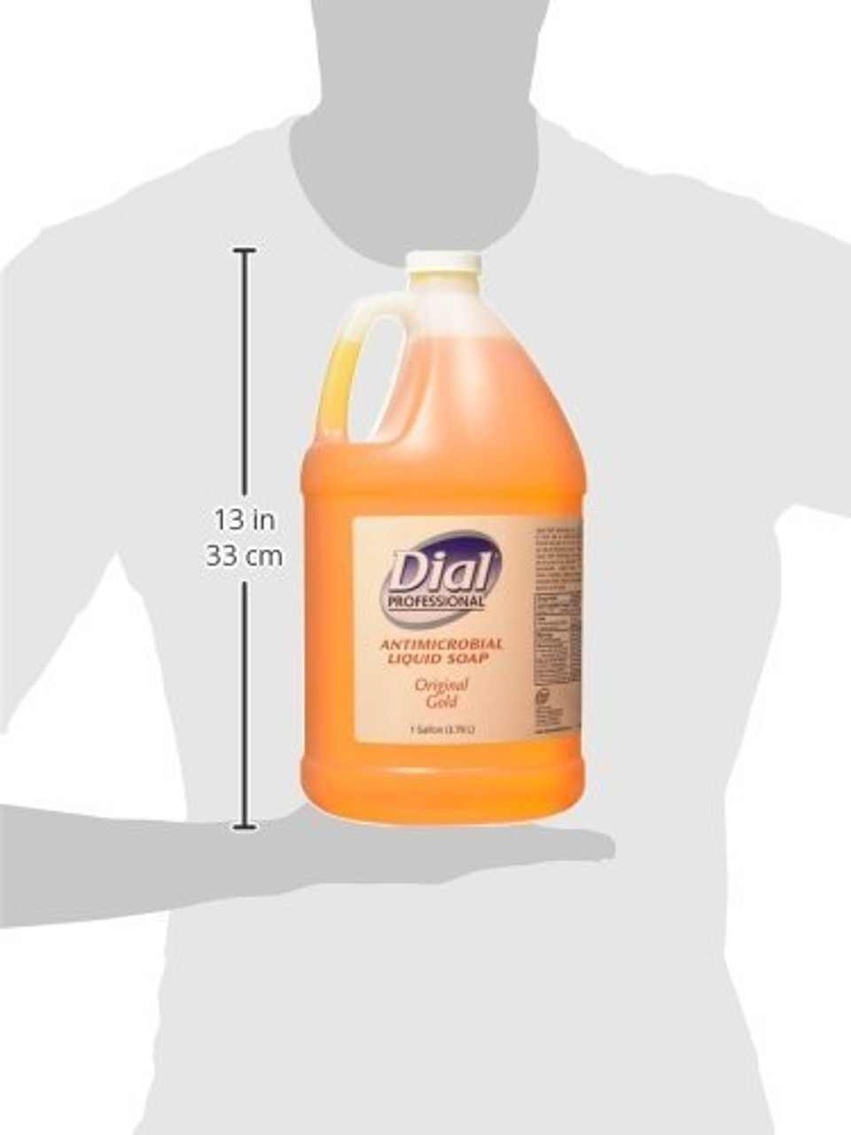 Dial Professional Gold Antibacterial Liquid Hand Soap, 1 Gallon Refill  Bottle