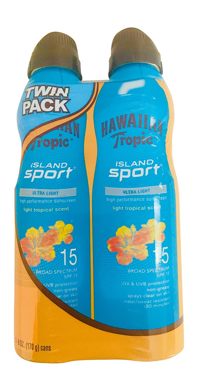 Hawaiian Tropic® Island Sport® Sweat Resistant Sunscreen Spray SPF