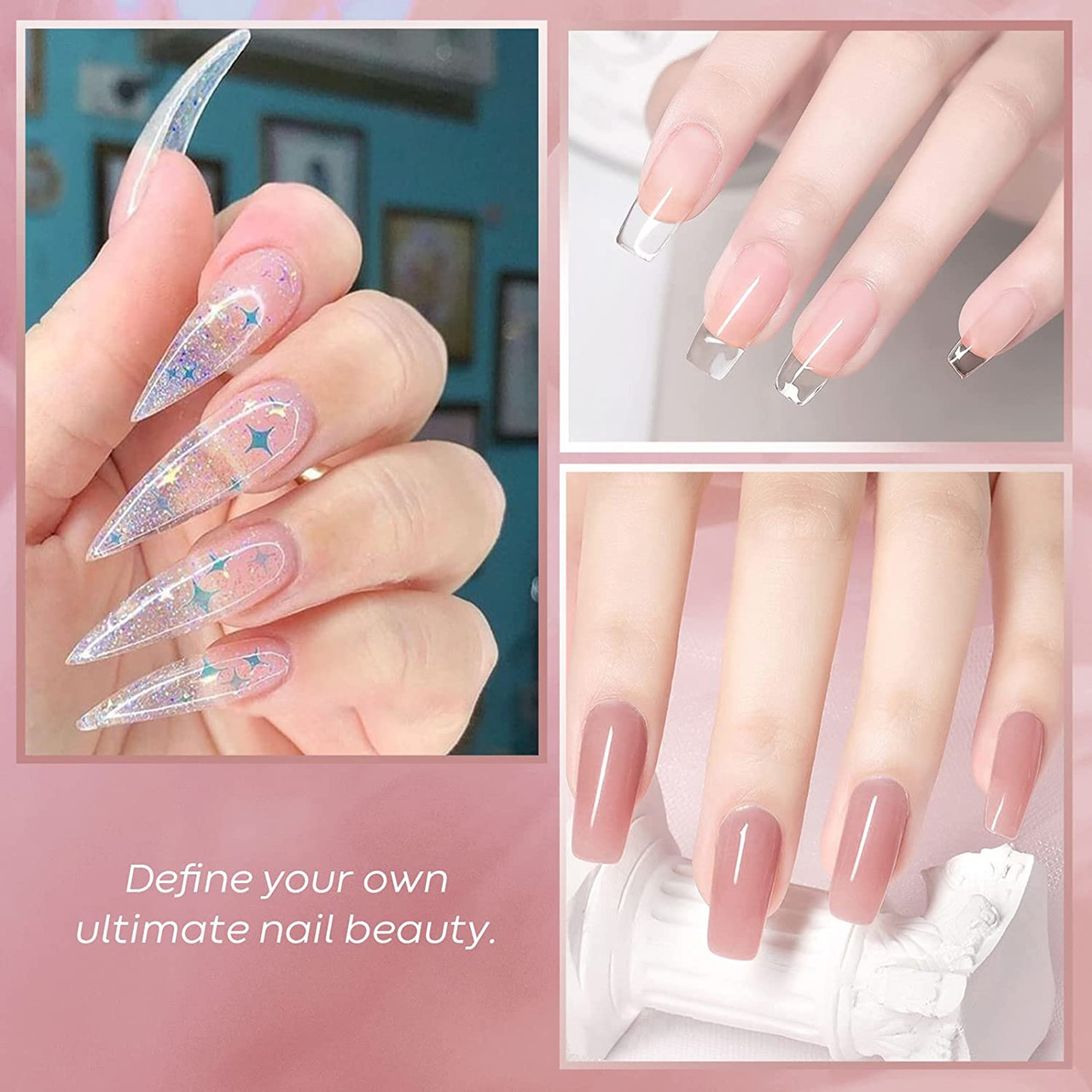 Nail Extension Design White | TikTok