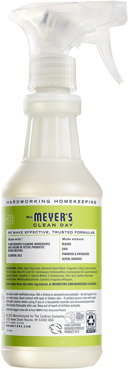 Mrs. Meyer's Clean Day's Probiotic Daily Shower Spray Cleaner, Made With  Essential Oils And Other Thoughtfully