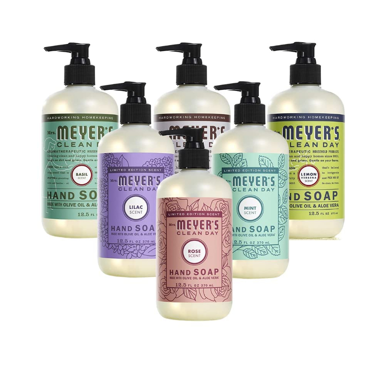 Mrs. Meyer's Liquid Hand Soap Spring Scents Plus Everyday Scents 6