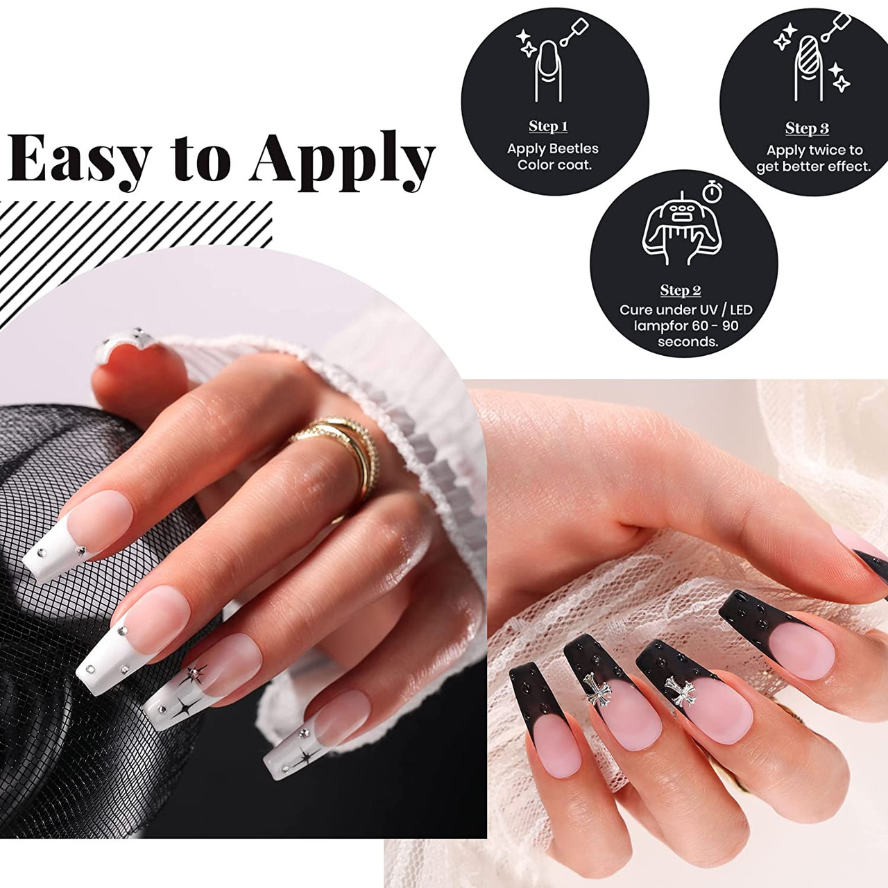 23 Best Black and White Nail Ideas and Designs to Copy in 2022