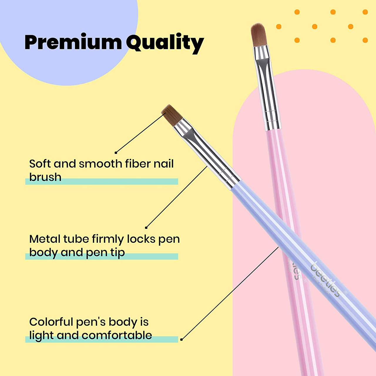 Amazon.com : Nail Art Clean Up Brushes, 2Pcs Flat&Angled Nail Brush for  Cleaning Nail Polish Mistake on the Cuticles, Acetone Resistant Finger Nail  Cleaning Brushes Nail Painting Tools for Nail Design :